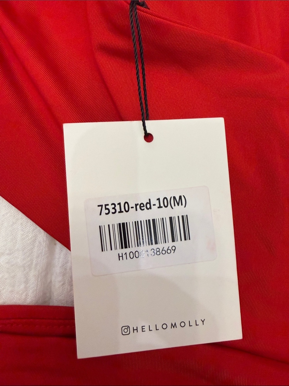 Hello Molly Red One-Shoulder Ruched Mini Dress - Picture 3 of 3